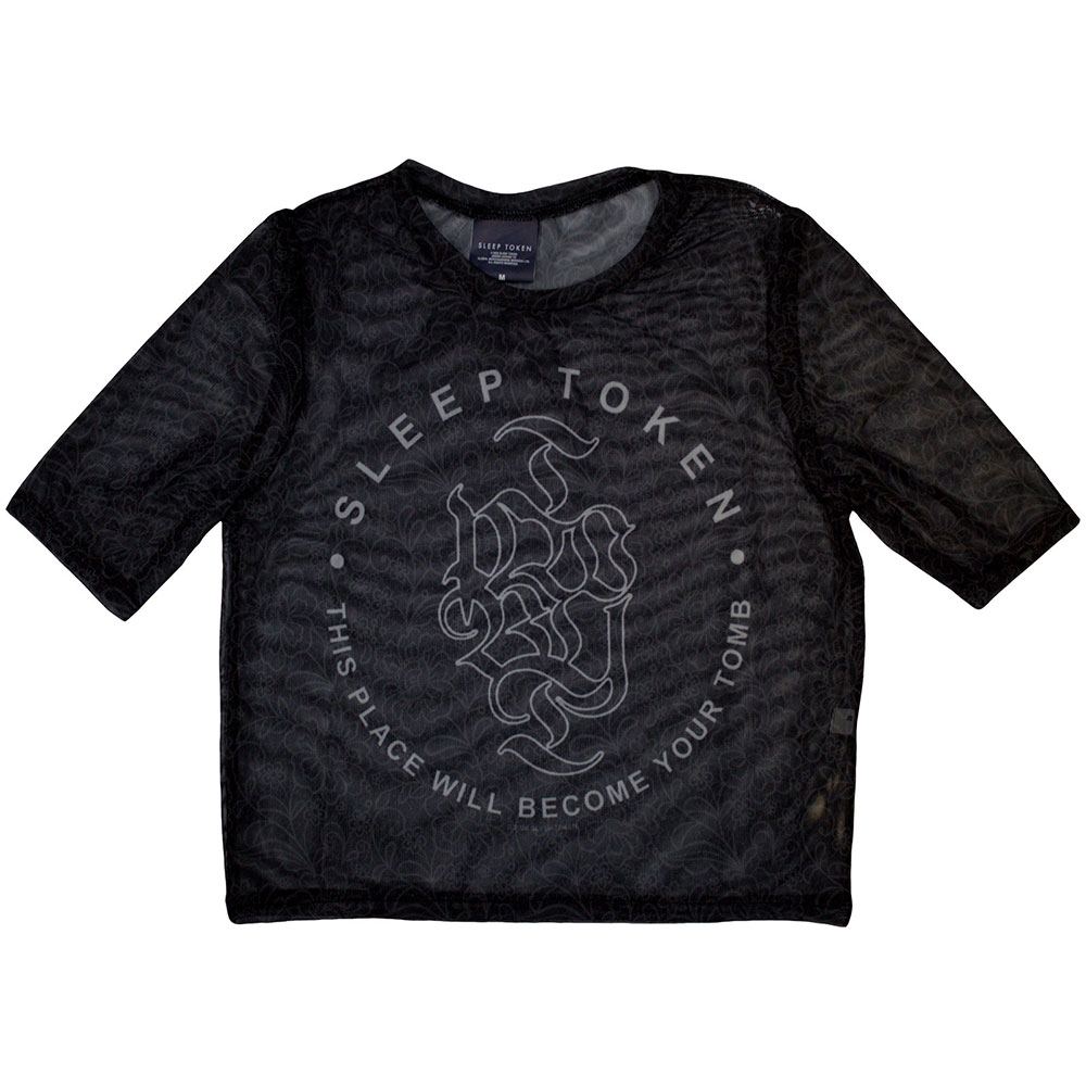 Sleep Token - Tomb Crop top - Noir